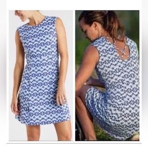 Title Nine Womens Steadfast Dress moisture wick Strappy Cross Back size small
